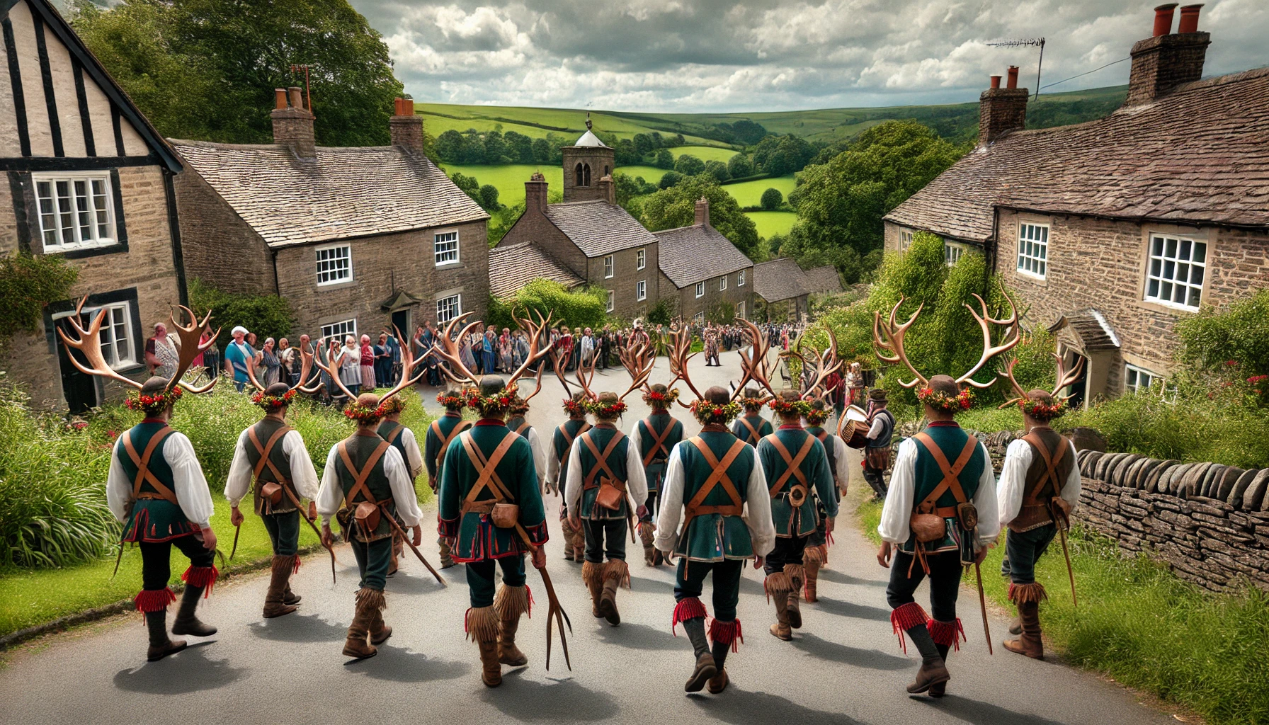 Abbots Bromley Horn Dance Staffordshire England