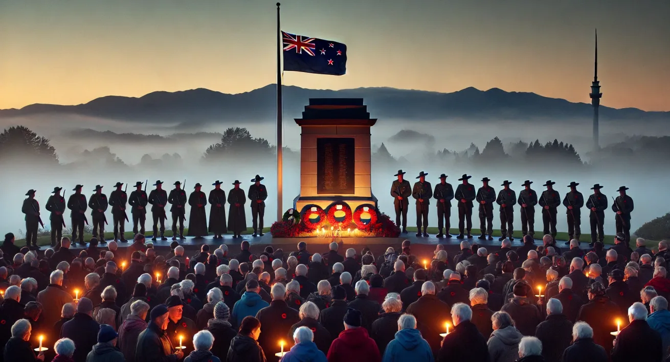 Anzac Day Dawn Service New Zealand