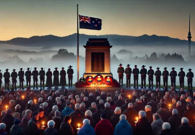 Anzac Day Dawn Service New Zealand