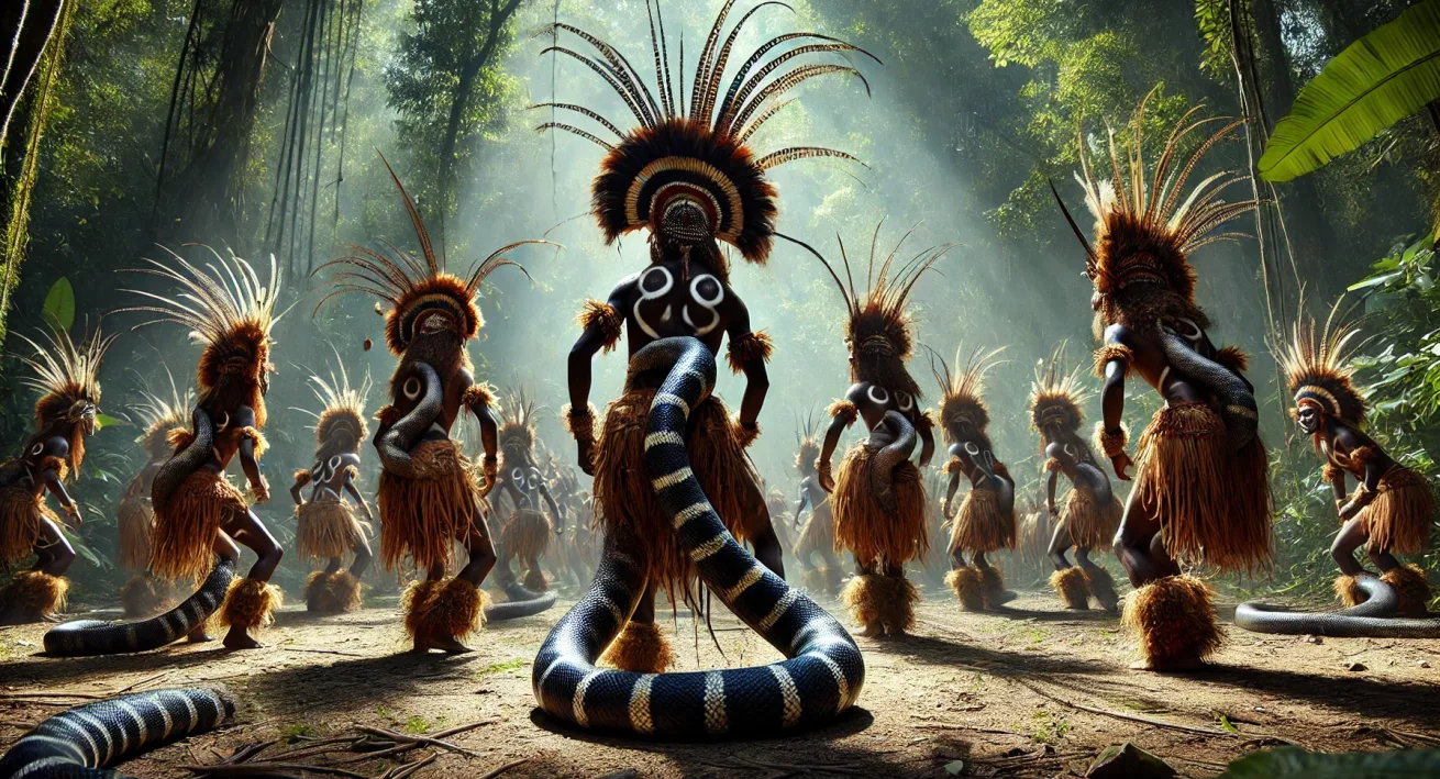 Black Snake Dance Papua New Guinea