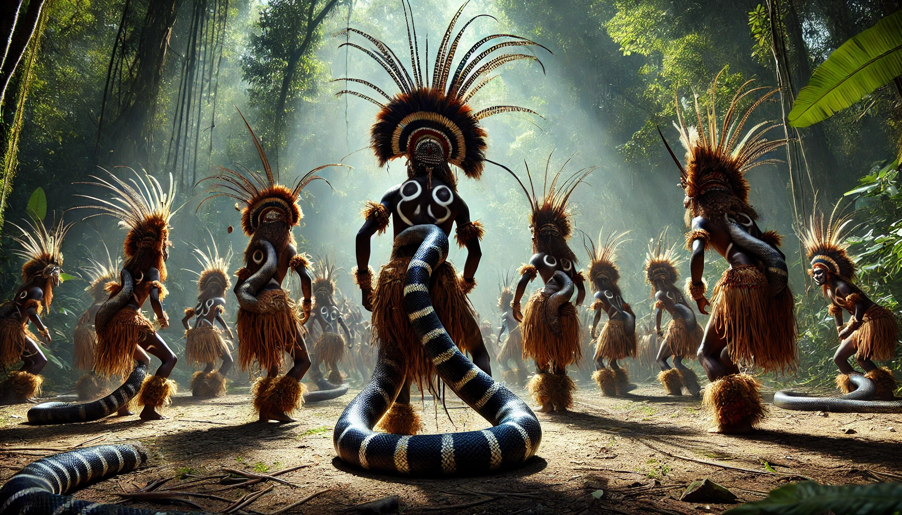 Black Snake Dance Papua New Guinea