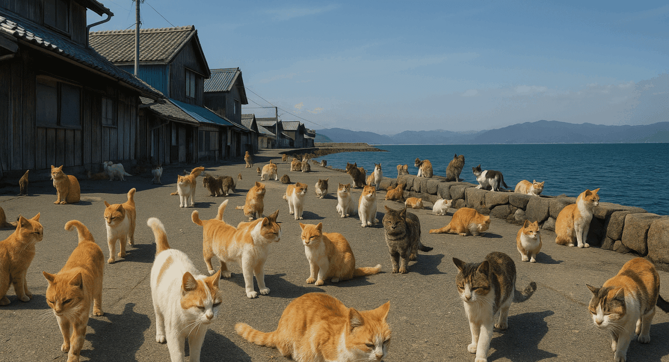 Cat Island - Aoshima - Japan