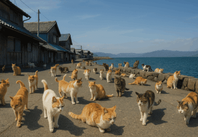 Cat Island - Aoshima - Japan