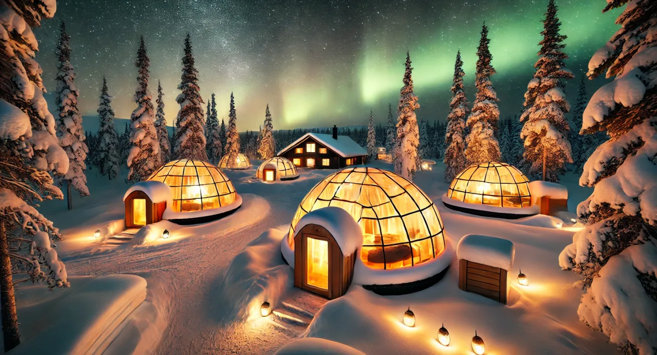 Kakslauttanen Igloo West Village Resort Lapland Finland