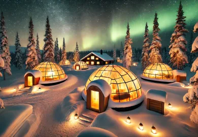 Kakslauttanen Igloo West Village Resort Lapland Finland