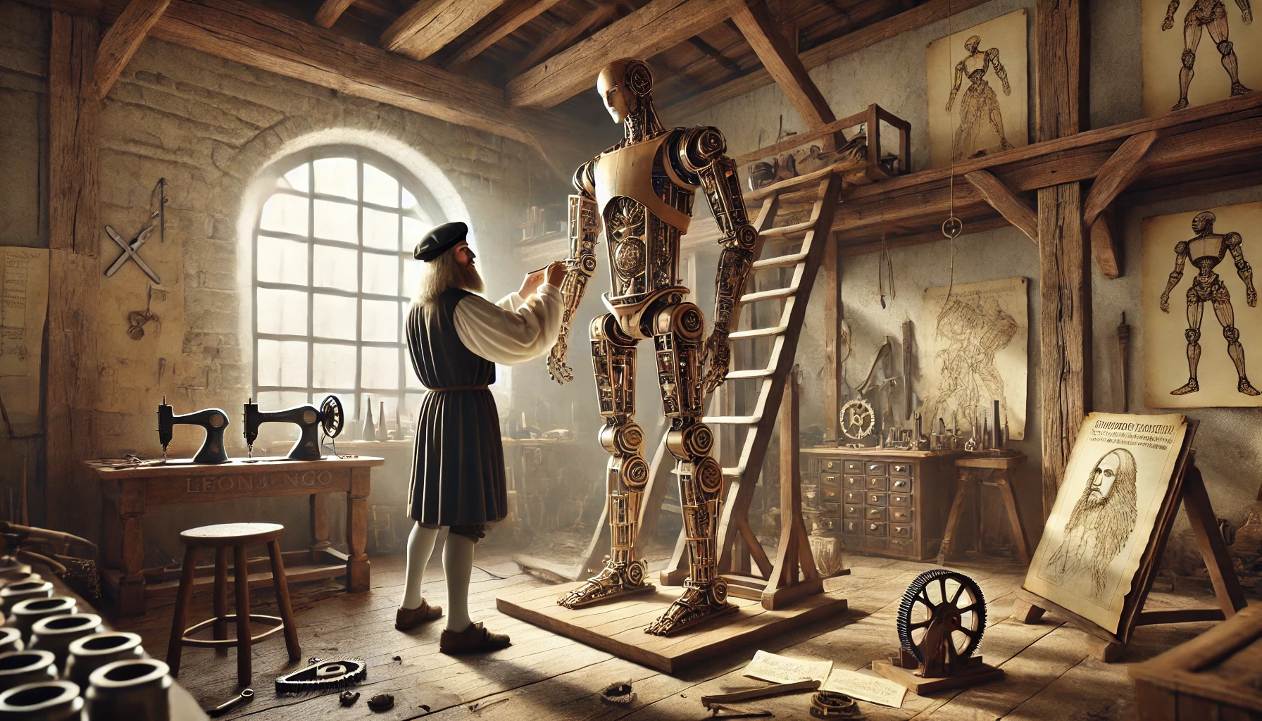 Leonardo da Vinci Humanoid Robot