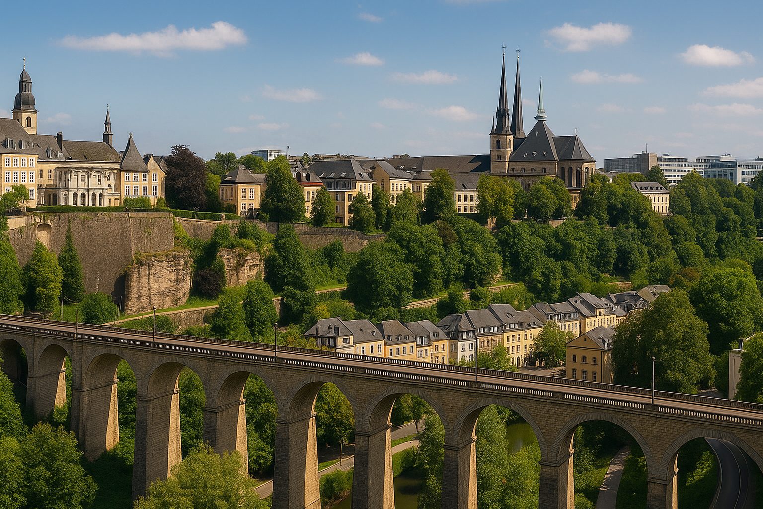 Luxembourg Passerelle Bridge