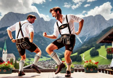 Schuhplattler Dance Tradition Bavaria Germany