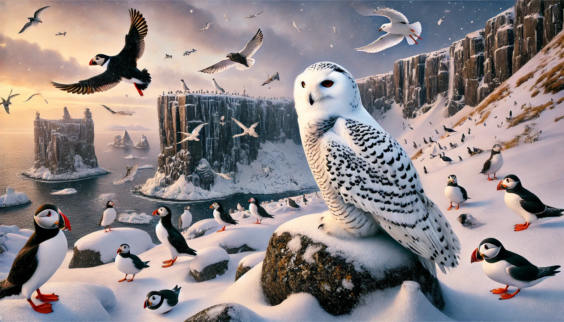 Snow Owl Arctica