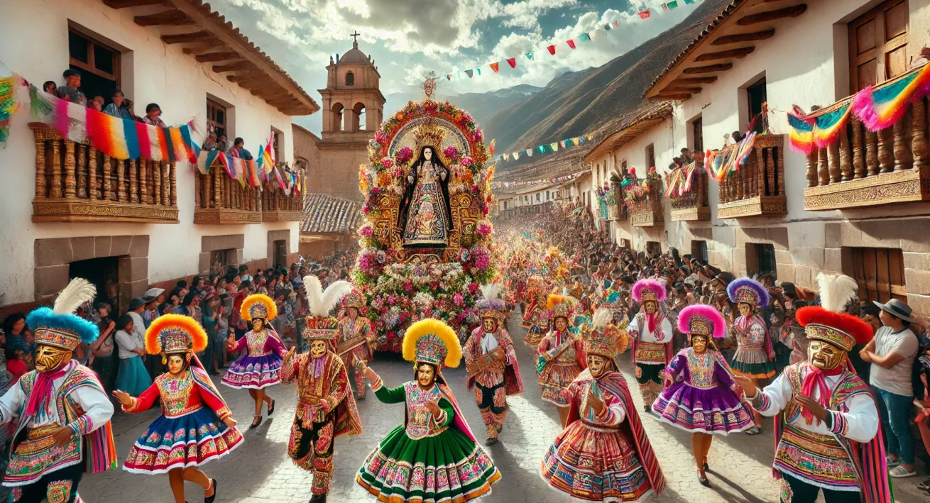 Virgen del Carmen Festival Paucartambo Peru