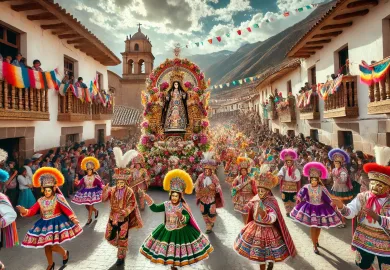 Virgen del Carmen Festival Paucartambo Peru